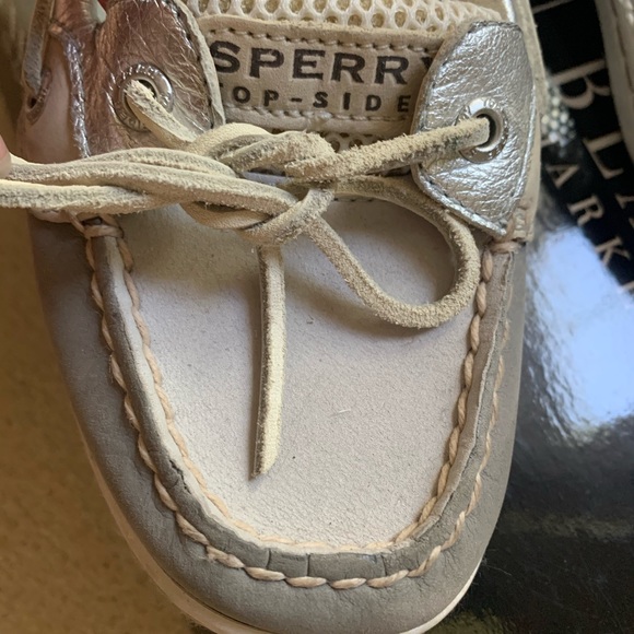 Sperry Topsider Angelfish Grey Open Mesh Shoes - Picture 3 of 6